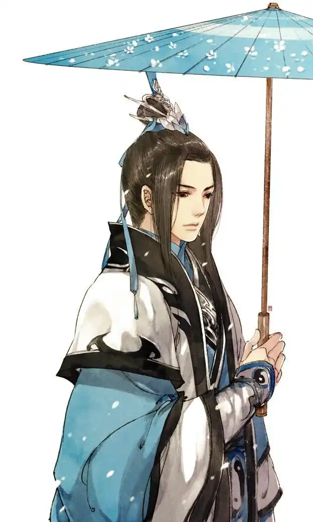 唯美手绘古风男头像