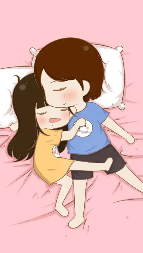 小希与阿树 情侣睡姿 壁纸