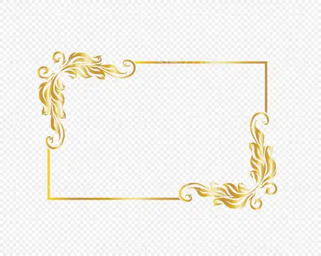 金色边框图片素材免费下载 - 觅知网