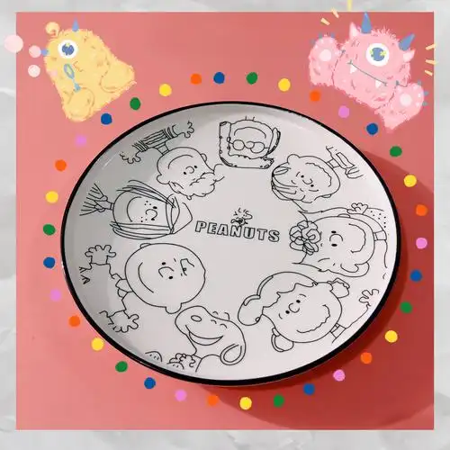 史努比盘子欧风卡通可爱ins简约碟子碟