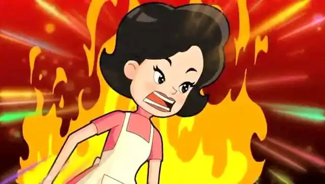 围裙妈妈生气了,原来是苍蝇惹的祸,吓坏了小头爸爸