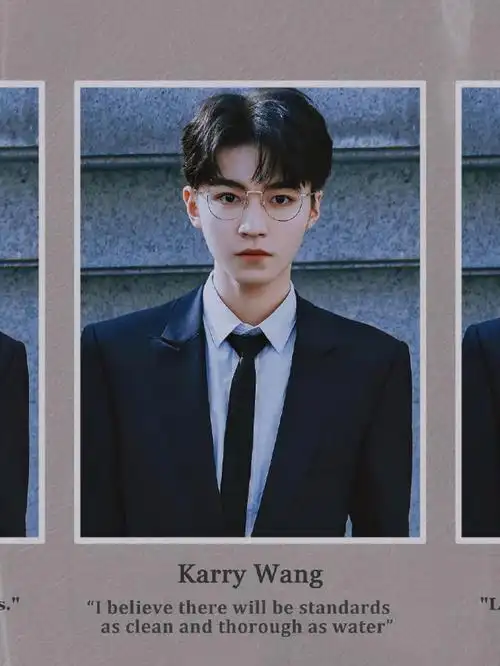 210613 王俊凯粉丝制作证件照合集 五官优越一脸正气