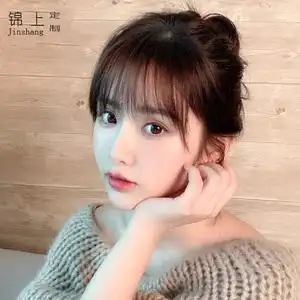 网红刘海假发片修脸