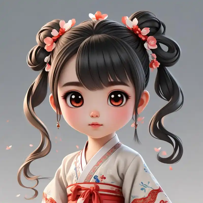 q版小女孩头像97超萌可爱!