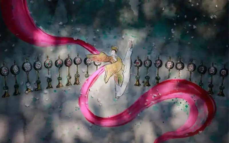 【章子怡】艺术插画师何平插画作品 《十面埋伏》章子怡- 仙人指路