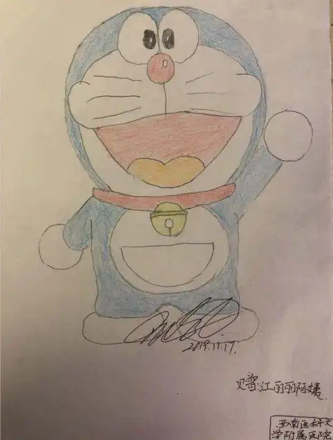 四川泸州12岁男孩手绘铅笔画感恩救命医生