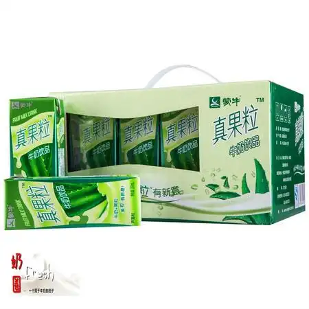 【奶圈fresh】蒙牛 真果粒牛奶芦荟果粒250ml*12盒 美味每滴奶!