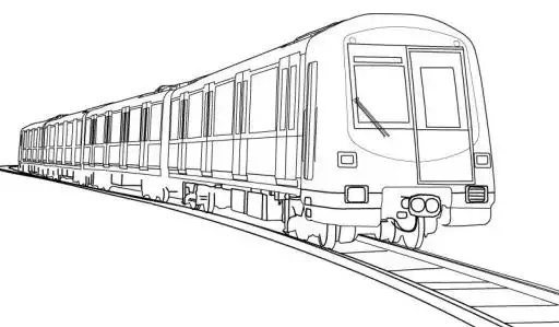 画地铁简笔画