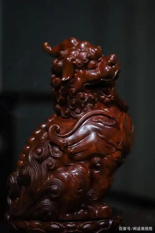 香薰炉,貔貅祥兽,木质摆件