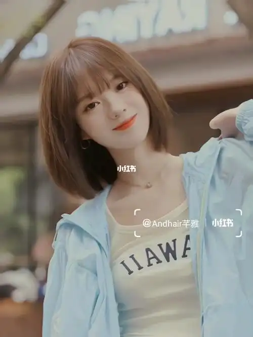 减龄短发发量少的女生可以尝试可甜可盐73