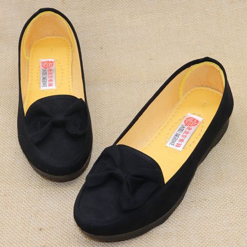 2021春秋新款老北京布鞋女平底大码单鞋中年妈妈鞋女士百搭鞋子41