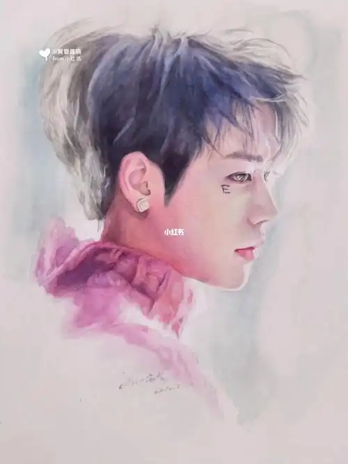 手绘水彩林彦俊