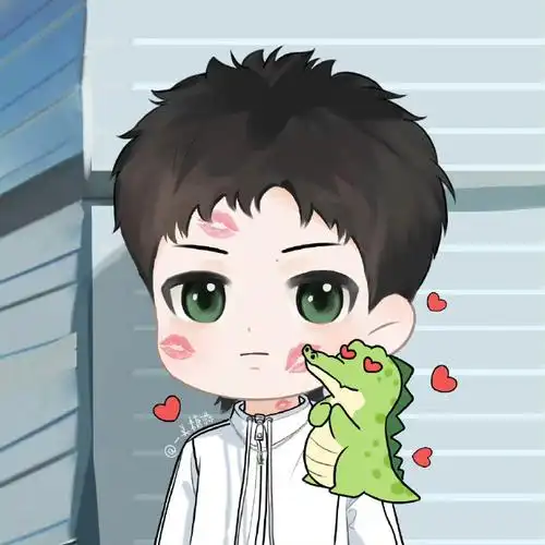 王一博六一q版海报##两个王一博#    从漫画里走出来男孩,对你藏不住