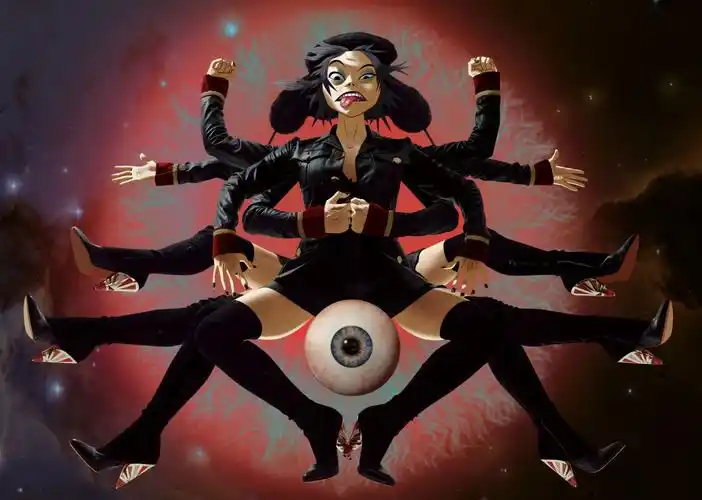 虚拟人物,面条,蓝眼睛,伸出舌头,动漫,动漫女孩,jamie hewlett,noodle