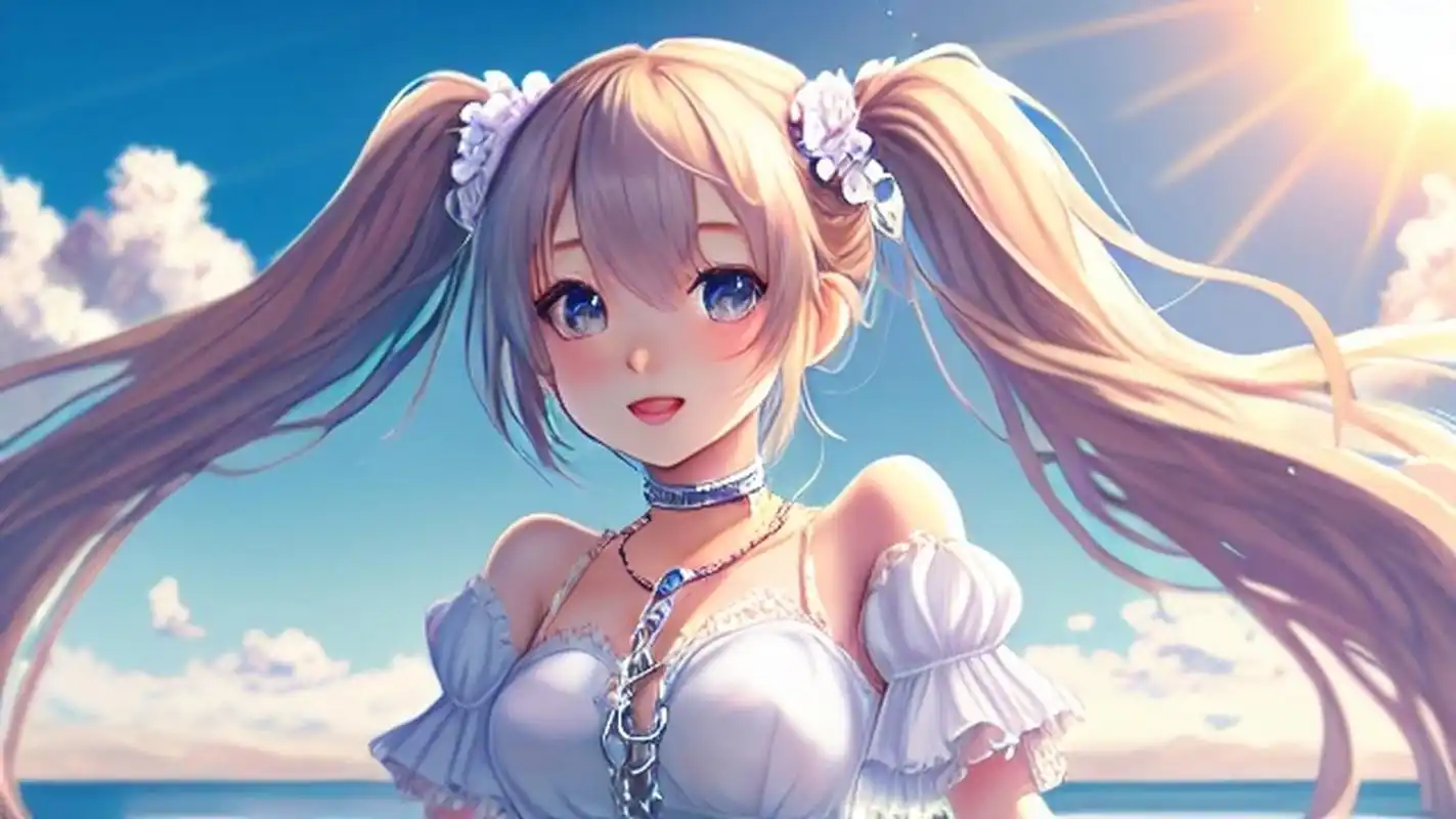 可爱唯美,双马尾#二次元少女# 二次元少女