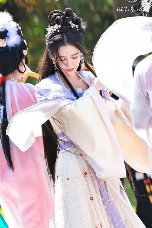 杨颖cos的七仙女##杨颖奔跑吧古装造型路透