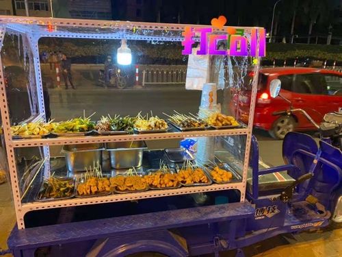 小吃组装定做各种油炸商用三轮车摆摊架子煎饼烧烤车