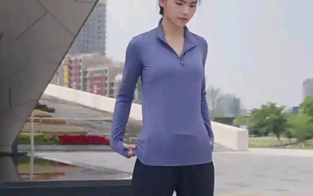 迪卡侬运动速干衣女秋季打底长袖跑步上衣户外t恤健身瑜伽服sal4