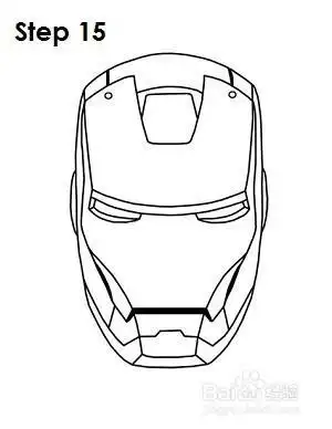 钢铁侠马克3简笔画