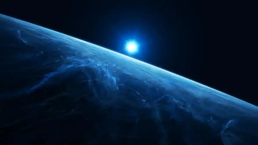 唯美浩瀚星空插画桌面壁纸