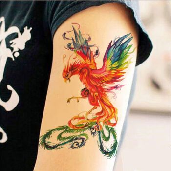 米季琳(mijilin)美女艺貂蝉手臂性感个性刺青:花旦胳膊纹身贴纸:半臂