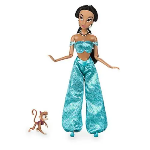 disney store princess jasmine with abu classic doll new with box