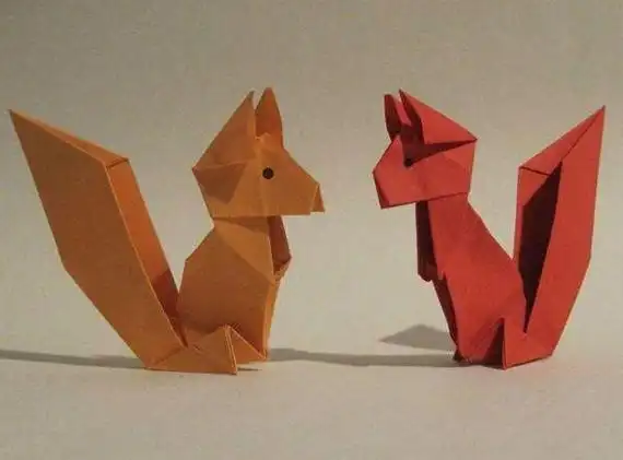 最新小班手工动物折纸简单的儿童手工折纸作品图片