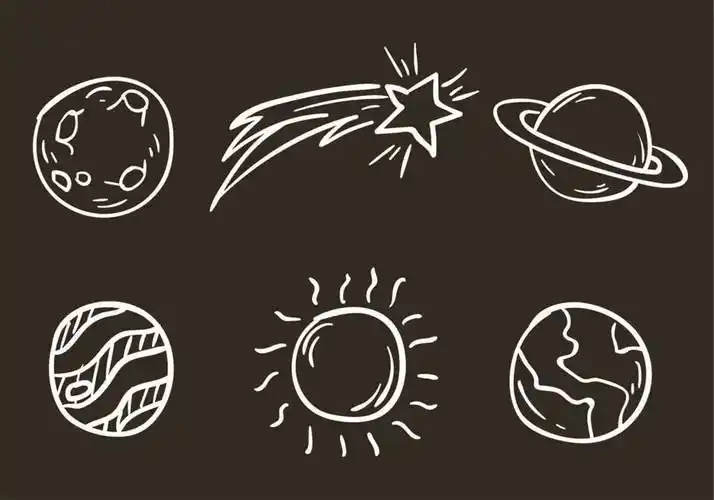 星球简笔画 星球简笔画大全