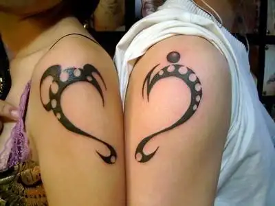 个性情侣肩部纹身(3/3)