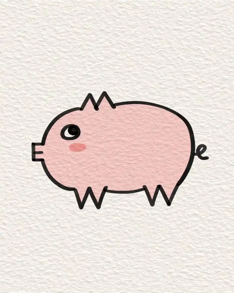 字母e画小猪 学不会来打我#简笔画 #一学就会系列 #一起学 - 抖音