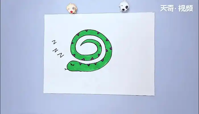 冬眠的蛇简笔画冬眠的蛇简笔画画报
