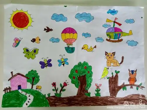 小小画笔赞祖国,童心共绘中国梦"——皇都宝贝幼儿园绘画大赛