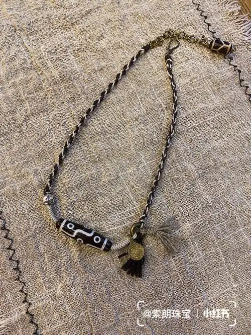 九眼天珠简约锁骨链