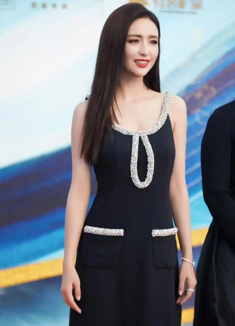 佟丽娅黑白礼服,感觉佟丽娅的时尚表现力真的是太绝了,不同风格的衣服