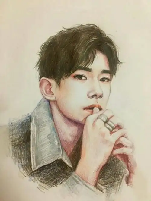 易烊千玺手绘图片唯美,迷妹们拿去当壁纸吧易烊千玺素描画像步骤教程
