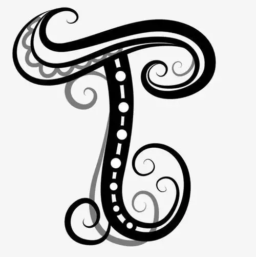 卡通手绘卡通手绘英文字母t