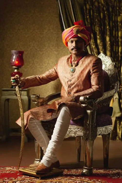 摄影,高雅,剑,扶手椅,华贵,肖像,印度文化,男人,男性,中年男性,印度人