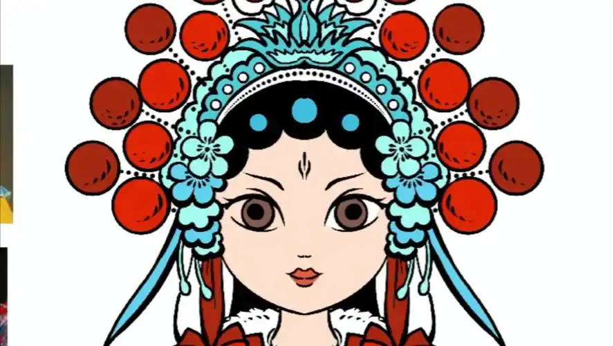 国潮小插-刀马旦