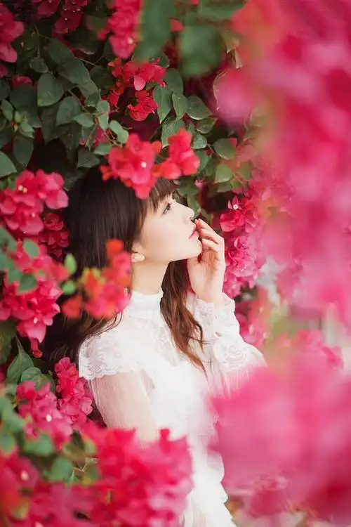 唯美女生小清新森系风格图片