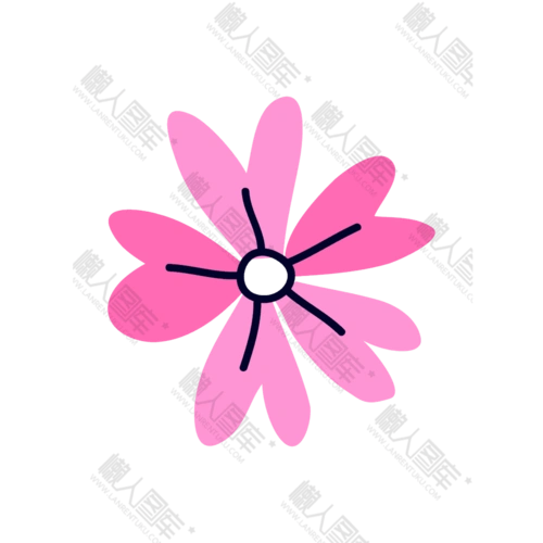 花朵装饰图案-简单花朵装饰图案图片素材下载_懒人图库