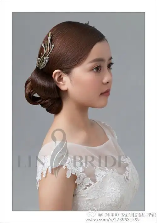 优雅干净的新娘盘发