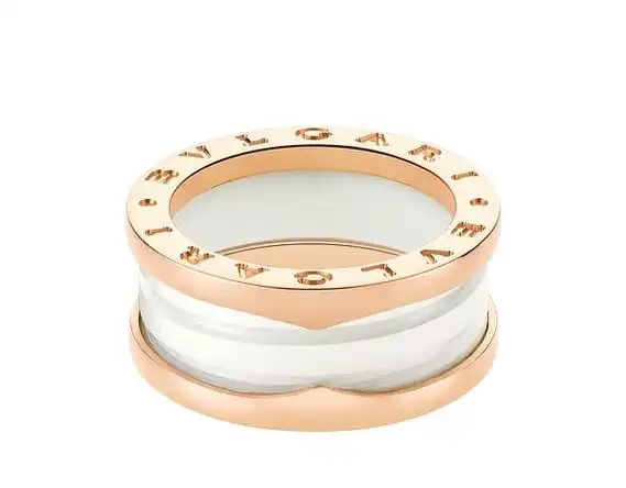 全新的螺旋珠宝宝格丽陶瓷戒指多少钱