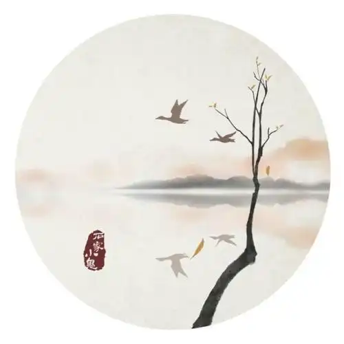 圆形水墨古风头像