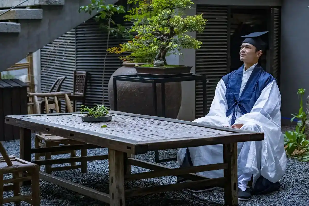 原创古风计划 #道系青年 #汉服 #传统服饰#寻鹤 - 抖音