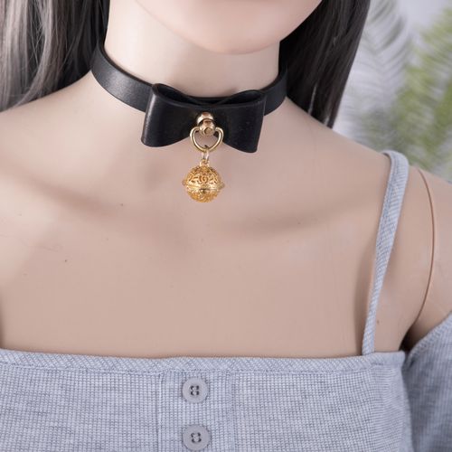 smko sm项圈女m定制刻字控制人用真皮女仆颈带k9皮质可调节女生脖