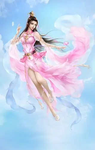 中国风古装3d古风美女雪白肌肤丰满成熟