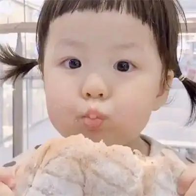 嘟嘴小女孩头像超萌可爱 儿童头像超萌女孩嘟嘴_女生头像_美头网