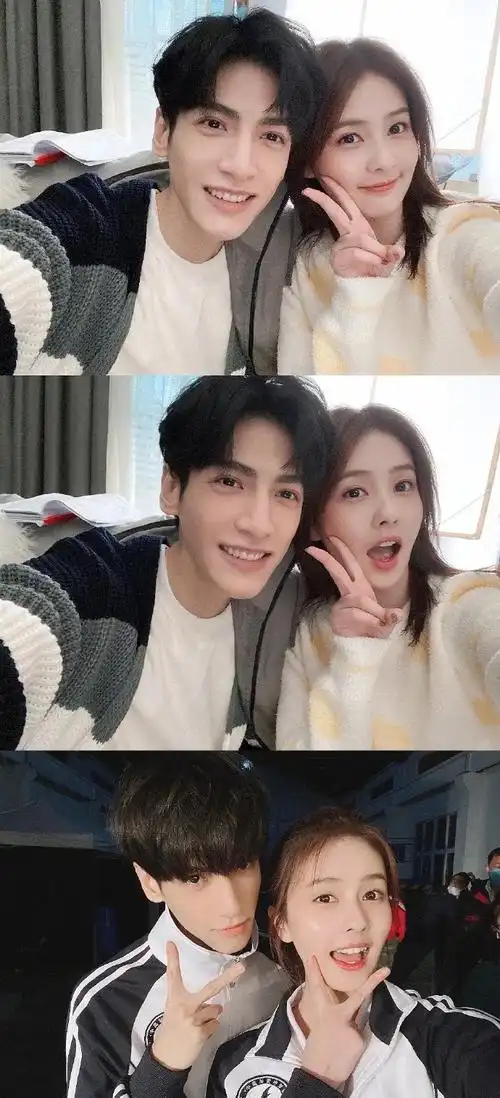 罗云熙白鹿同框照##罗云熙白鹿合照