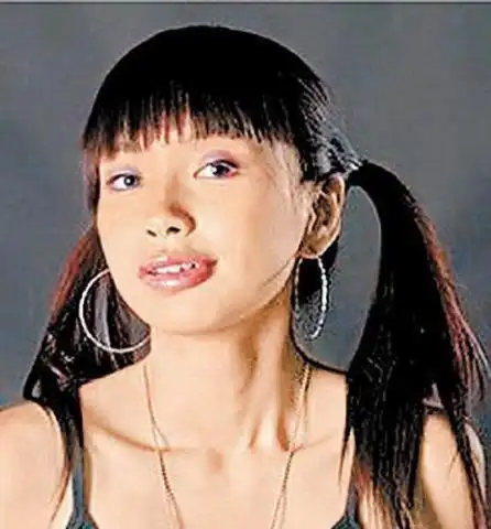 angelababy成名前丑照 与陈伟霆同纹私密纹身