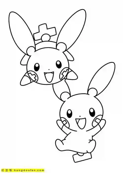 红豆饭小学生简笔画大全